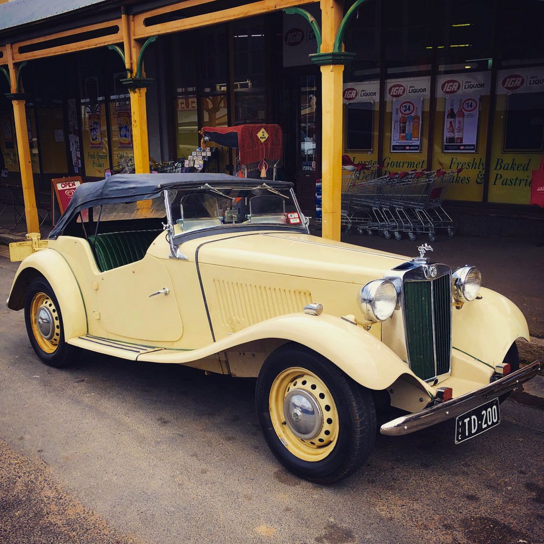 Vintage Car seen on Main Street at Maldon Maldon